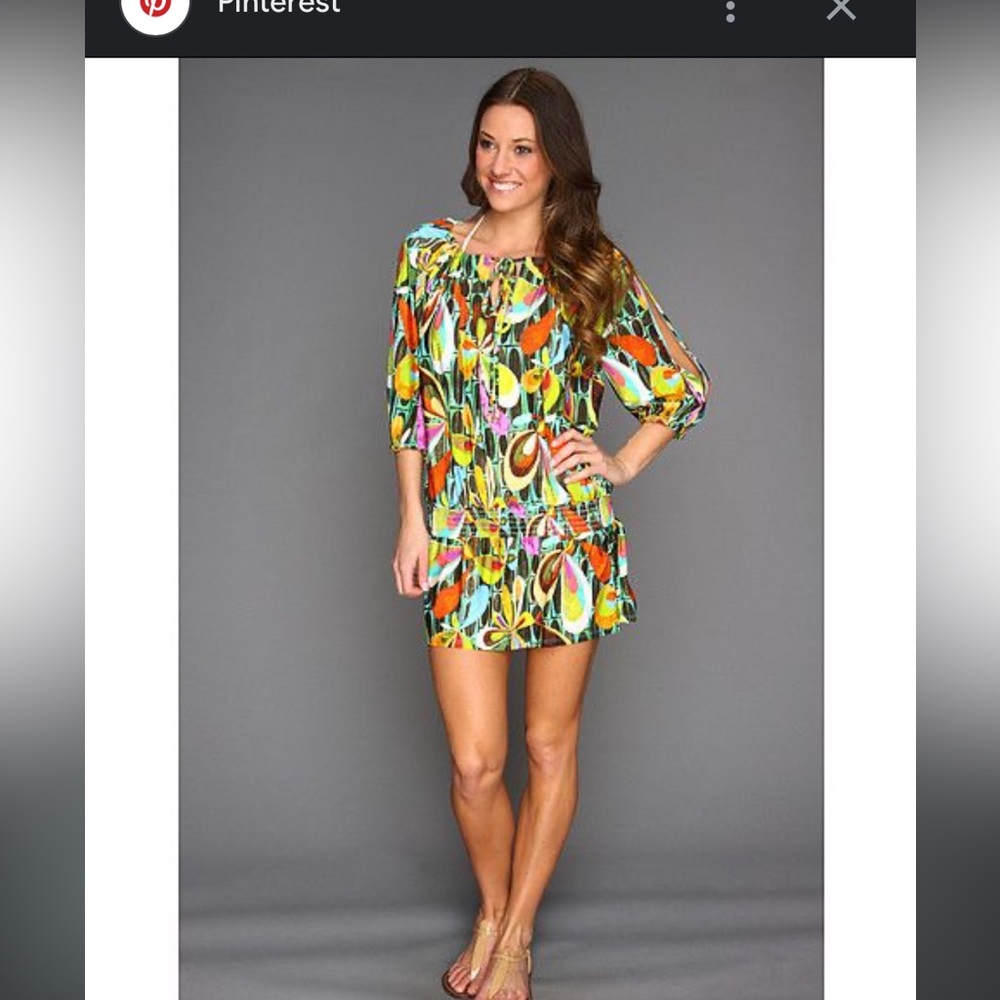 Trina Turk Multicolor Rex Ray Tunic Dress